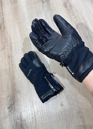 Рукавички жіночі snowlife для гірськолижного спорту шкіряні gore-tex чорні