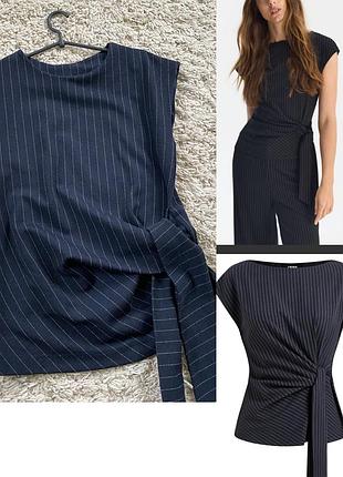 Стильна трикотажна блуза із завʼязками,river island,p.6-10