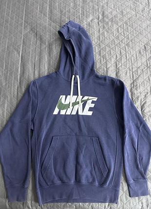 Худі nike синього кольору з капюшоном