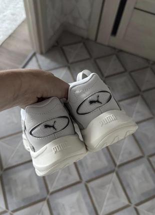 Кросівки puma біло-сірі на платформі 2