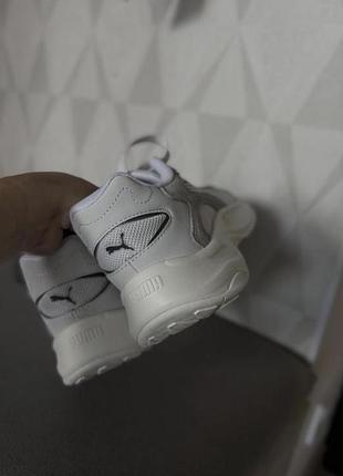 Кросівки puma біло-сірі на платформі 3