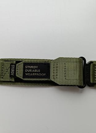 Ремінець для годинника 22 мм хакі розмір s 180 мм