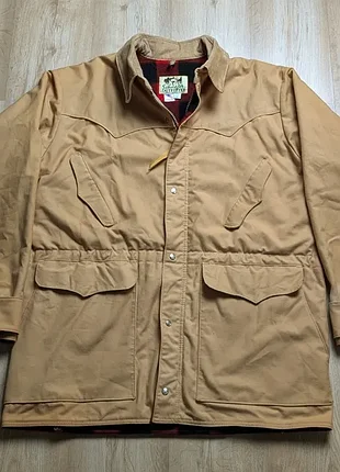 Куртка старта schaefer outfitter винтаж usa канвас на флисе l