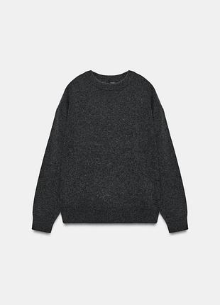Светр жіночий вовняний сірий zara new