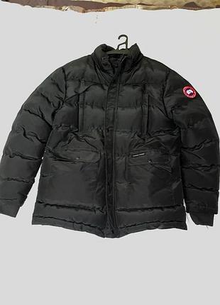 Пуховик чоловічий canada goose чорний розмір xl