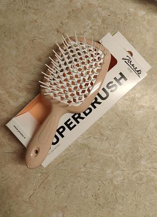 Щетка для волос janeke 1830 superbrush the original italian 93sp226 ara персиково-белая