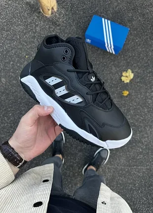Зимові кросівки adidas streetball ii (black & white) 3615-10