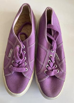 Текстильные кеды из толстого хлопка kangaroos 38 лиловые