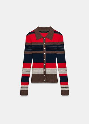 Трикотажний реглан в рубчик zara new