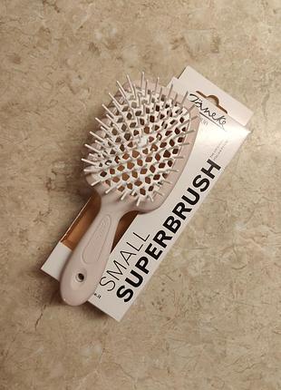 Щетка для волос janeke 1830 superbrush small, пудрово-белая (94sp234 rsa)