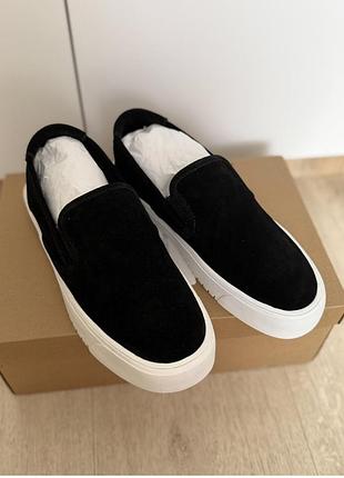 Мокасини жіночі steve madden чорні замшеві 37/38розмір