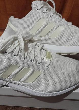 Кросівки adidas zx flux білі текстильні