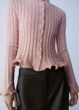 Кардиган жіночий рожевий zara new