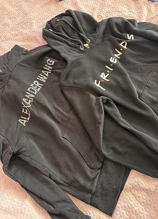 Худі alexander wang та friends (h&m) чорні