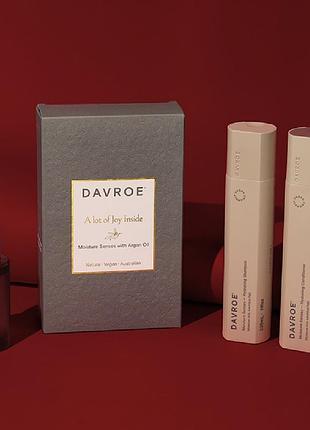 Davroe christmas moisture trio pack(moisture shampoo , moisture conditioner , argan oil )