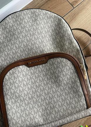 Рюкзак michael kors jaycee, оригінал, vanilla/luggage, носила 2 рази