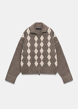 Жакет жіночий в ромби zara new