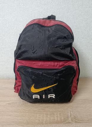 Вінтажний рюкзак nike air 90s big logo (white tag) / y2k