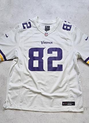 Американский футбол nike minnesota vikings kyle rudolph #82 nfl jersey