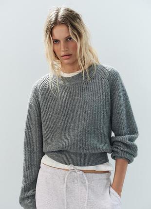 Светр жіночий в рубчик zara new