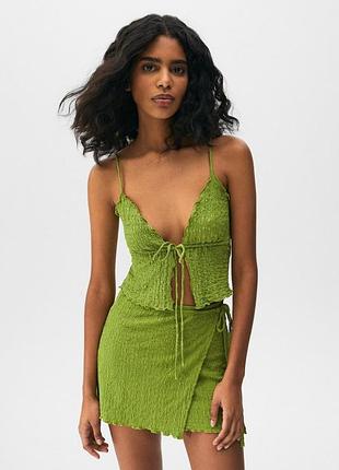 Зелений літній жіночий костюм pull&bear