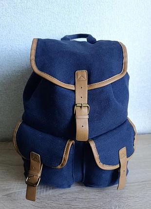 Оригінальний рюкзак travelite hempline navy (німеччина) еко коноплі