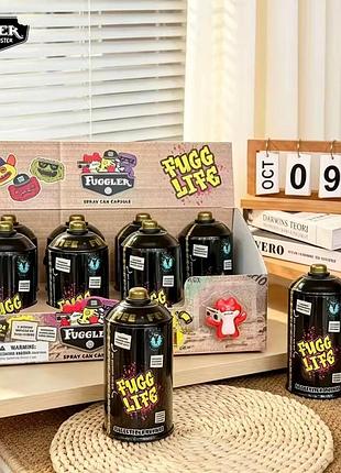 Іграшка-сюрприз fuggler fugg life «балончик графіті», blind box капсула з міні-фігурками та наліпками