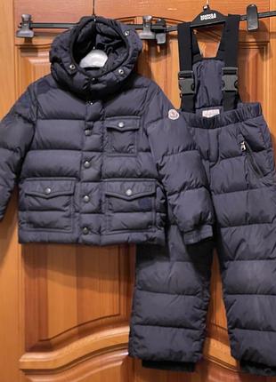 Комплект зимний куртка  и штаны пуховые оригинал moncler p.4/104