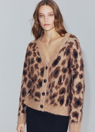 Кардиган жіночий леопардовий zara new
