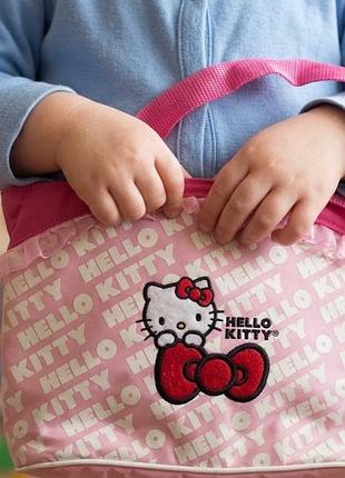Сумка hello kitty оригинал sanrio текстиль с держателем для игрушки