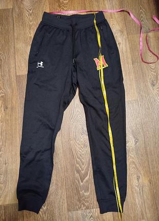 Спортивные штаны джоггеры under armour maryland terrapins (ncaa) флисовые, черные, размер м