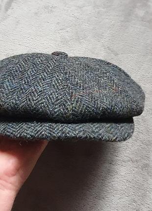 100%-шерстяная кепка восьмиклинка failsworth 1903, harris tweed