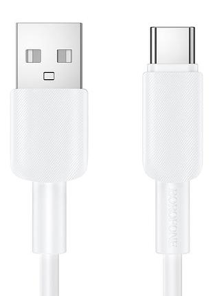 Дата кабель borofone bx127 usb to type c 1m 3a белый