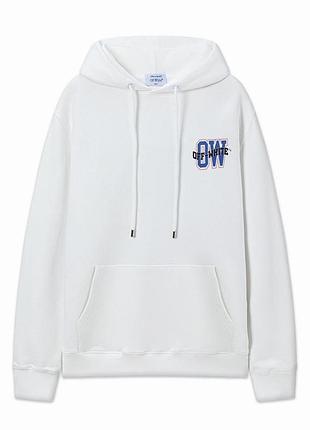 Белое мужское худи off-white размеры s-xxl