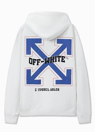 Off-white мужское худи белого цвета s-xxl