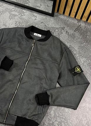 Графит бомбер stone island s-xxl демисезон