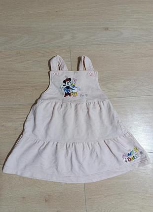 Детский хлопковый сарафан на 9 12 месяцев disney baby детский хлопковый сарафан сарафанчик