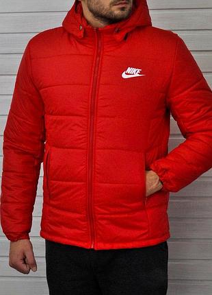Бордовая куртка nike зимняя мужская s m xl xxl