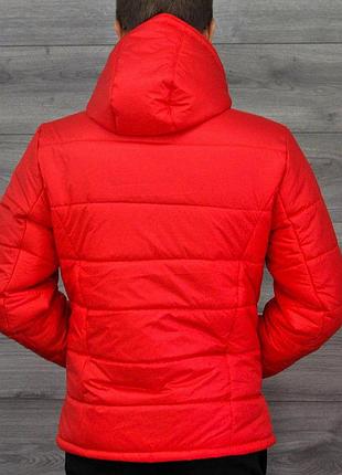 Зимний мужской пуховик nike бордовый s m xl xxl