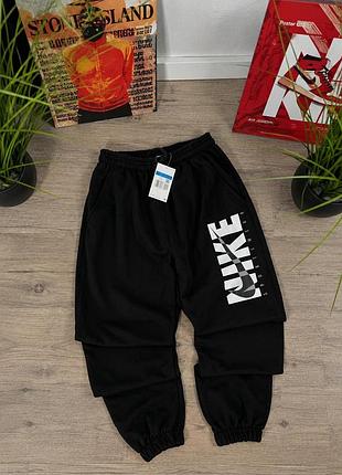 Штани nike sportswear чорні s, m, l, xl тренд сезону