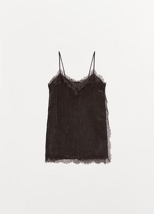 Топ zara з мереживом