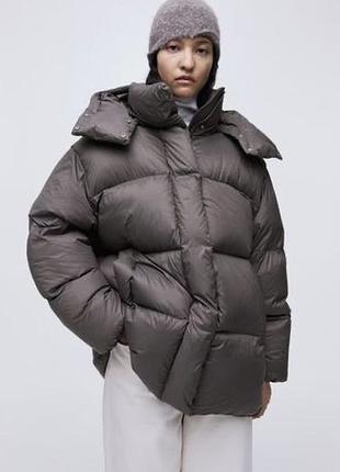 Пухова куртка оверсайз , пуховик h&m premium