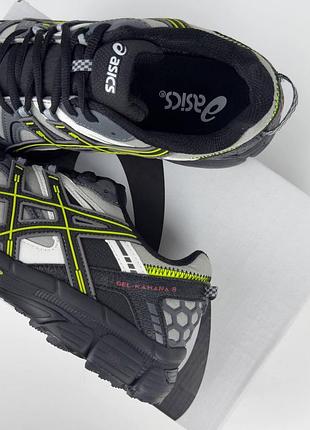 Asics gel-kahana 8 m gtx grey black lime