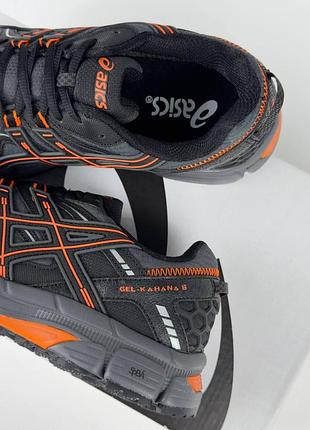 Asics gel-kahana 8 m gtx grey black orange