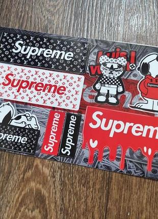 Наклейки стикери автомобіль мотоцикл стикер паки скутер сепед суприм supreme луївітон стиль