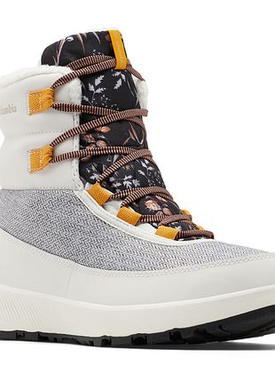 Черевики жіночі columbia autumn slopeside peak luxe boot білі з квітковим принтом