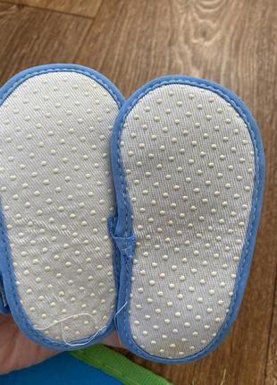 Тканевые сандали босоножки для малыша 18-19 первая обувь3 фото