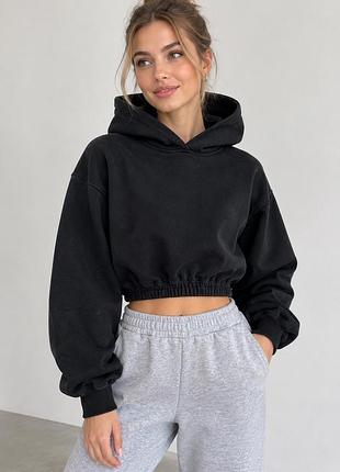 Худі жіноче укорочене чорне бренду zara розмір s 26