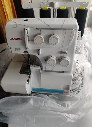 Оверлок janome t-34 105 вт