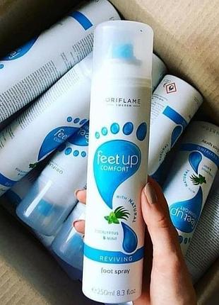 Спрей для ніг oriflame feet up comfort reviving foot spray